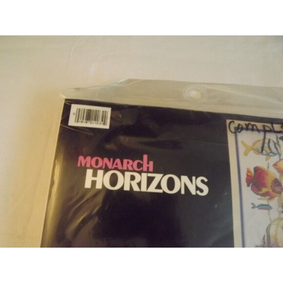 Monarch Horizons Colorful Tropical Fish Counted Cross Stitch Kit 6" x 24" CS34 - Picture 3 of 4